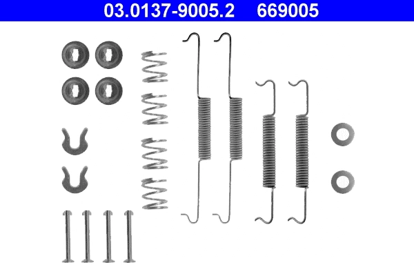 Accessory Kit, brake shoes