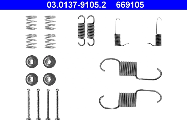 Accessory Kit, brake shoes