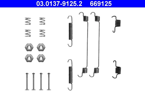 Accessory Kit, brake shoes