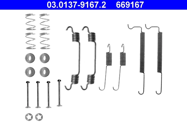 Accessory Kit, brake shoes