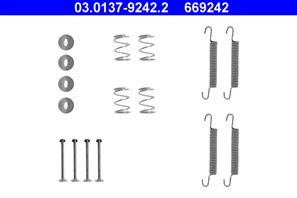 Accessory Kit, parking brake shoes