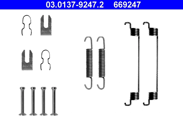 Accessory Kit, brake shoes