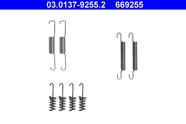 Accessory Kit, parking brake shoes