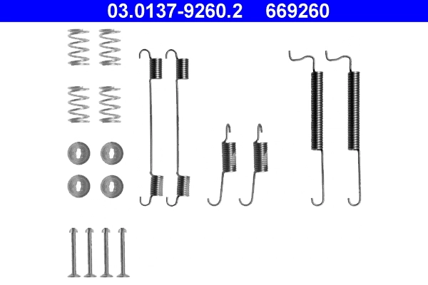 Accessory Kit, brake shoes