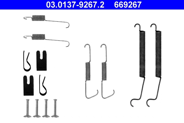 Accessory Kit, brake shoes
