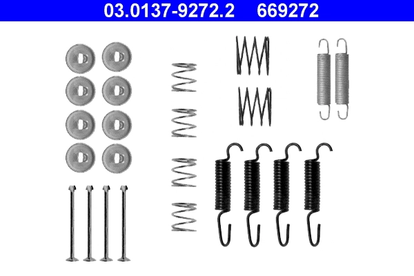 Accessory Kit, parking brake shoes