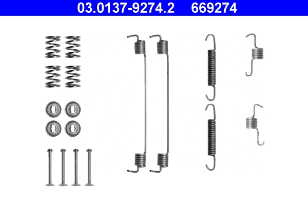 Accessory Kit, brake shoes