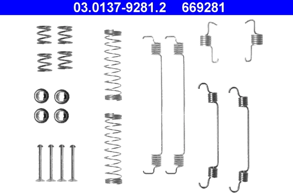Accessory Kit, brake shoes