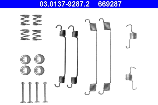 Accessory Kit, brake shoes
