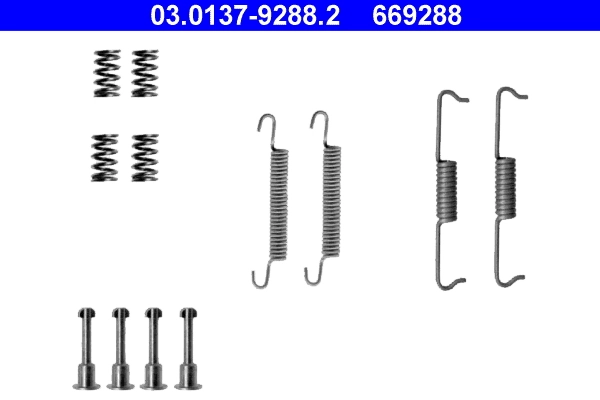 Accessory Kit, parking brake shoes