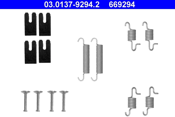 Accessory Kit, parking brake shoes