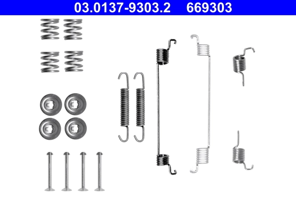 Accessory Kit, brake shoes