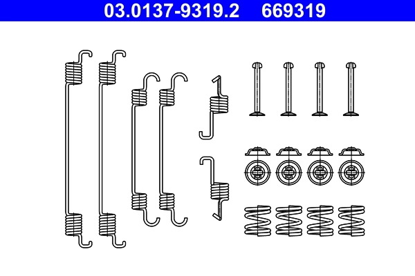 Accessory Kit, brake shoes