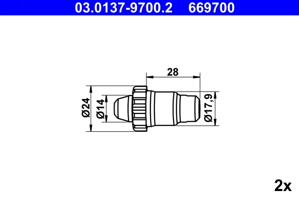 Accessory Kit, parking brake shoes