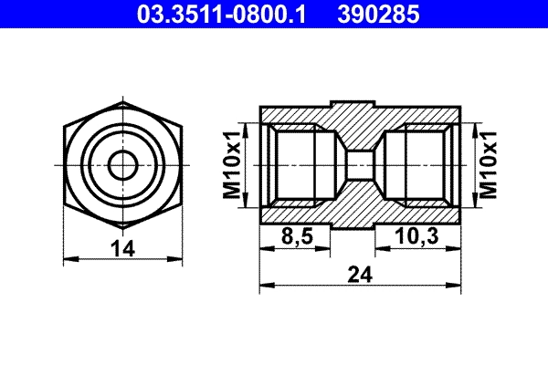 Adapter, brake line