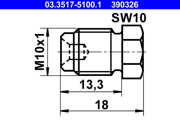 Screw Plug, brake master cylinder