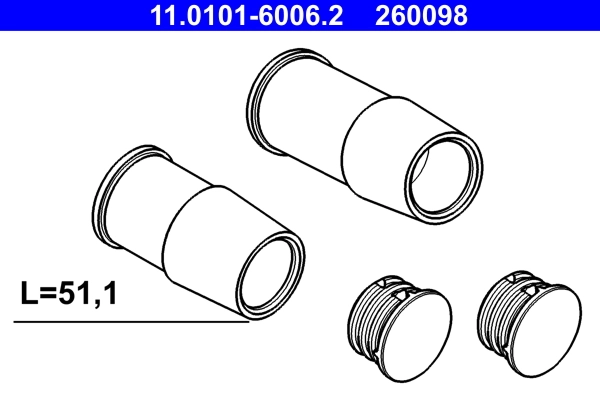 Guide Sleeve Kit, brake caliper