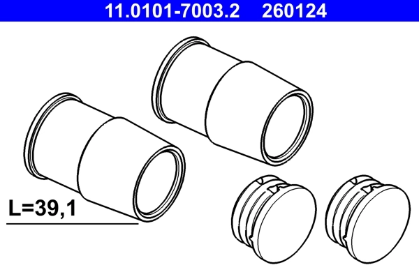 Guide Sleeve Kit, brake caliper