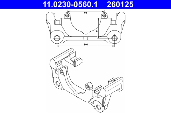 Bracket, brake caliper