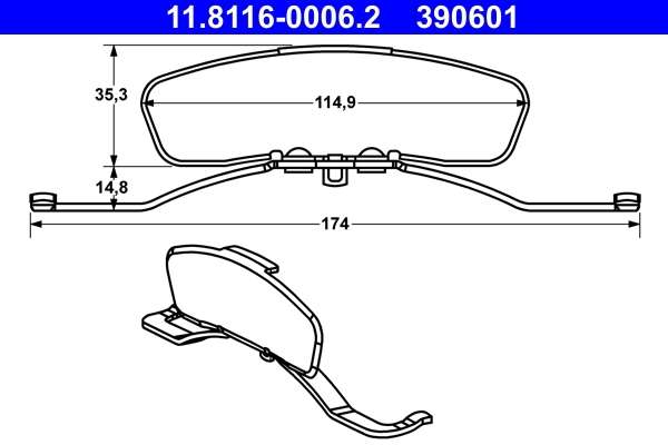 Spring, brake caliper