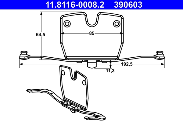 Spring, brake caliper