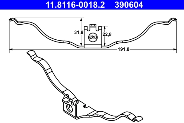 Spring, brake caliper