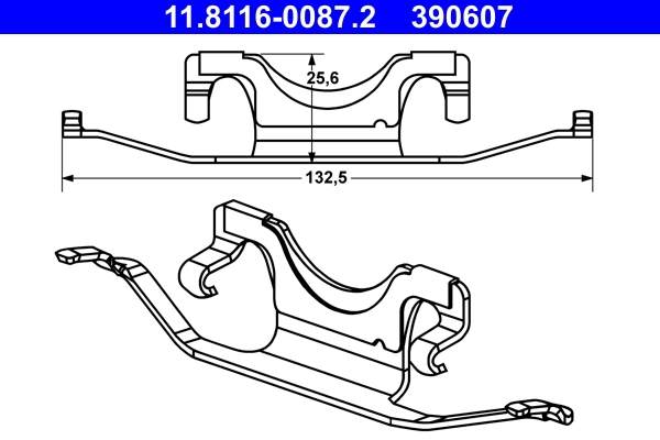 Spring, brake caliper