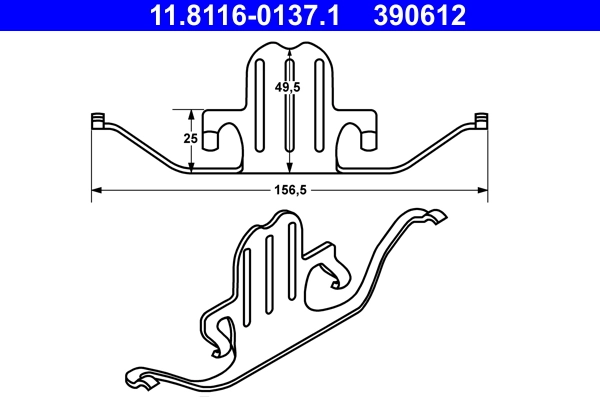 Spring, brake caliper