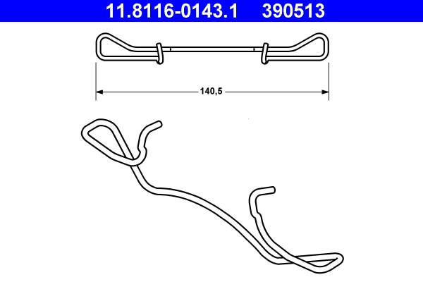 Spring, brake caliper