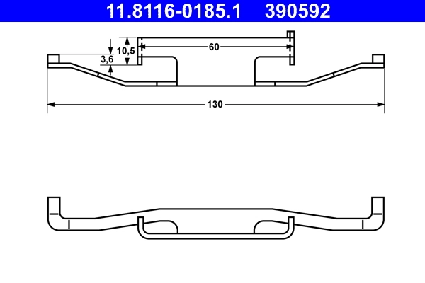 Spring, brake caliper