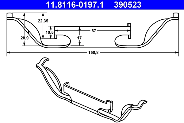 Spring, brake caliper