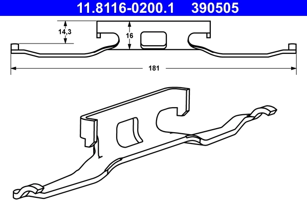 Spring, brake caliper
