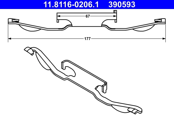 Spring, brake caliper