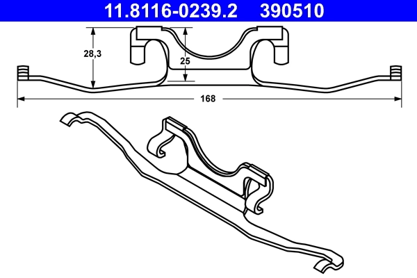 Spring, brake caliper