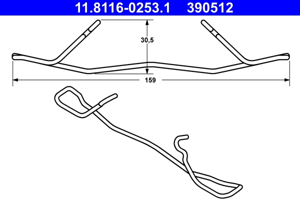 Spring, brake caliper