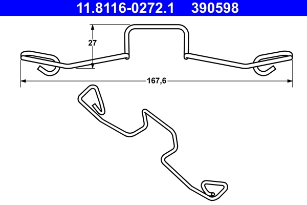 Spring, brake caliper