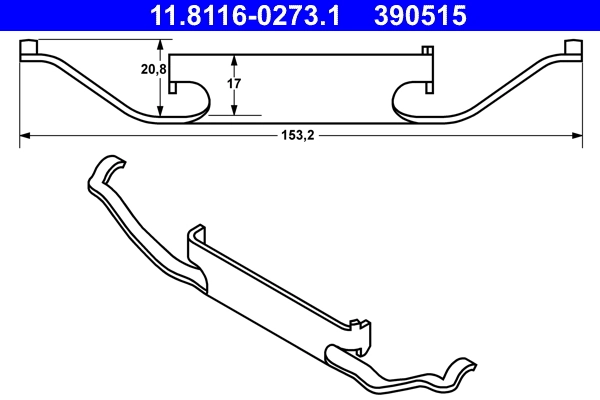 Spring, brake caliper