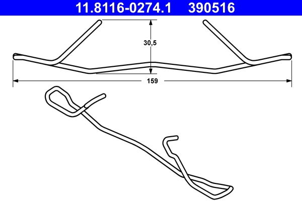 Spring, brake caliper