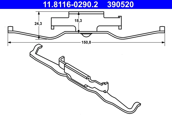 Spring, brake caliper