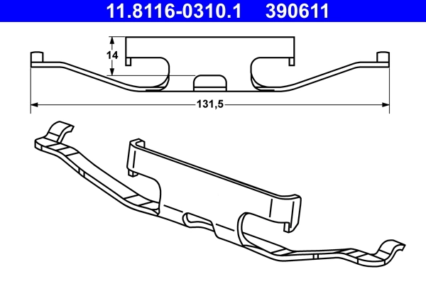Spring, brake caliper