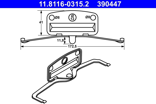 Spring, brake caliper