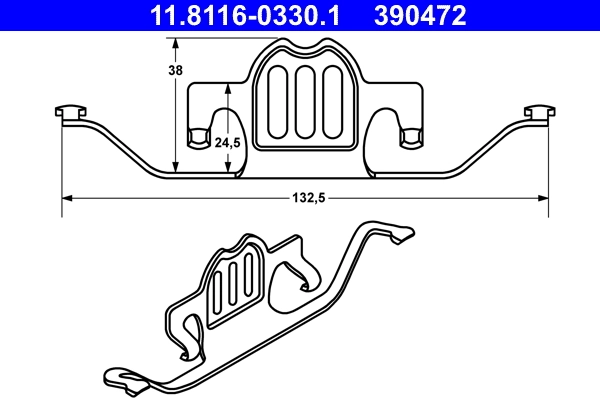 Spring, brake caliper