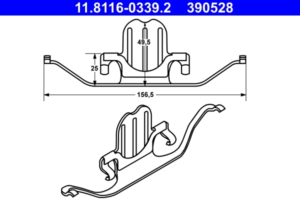 Spring, brake caliper