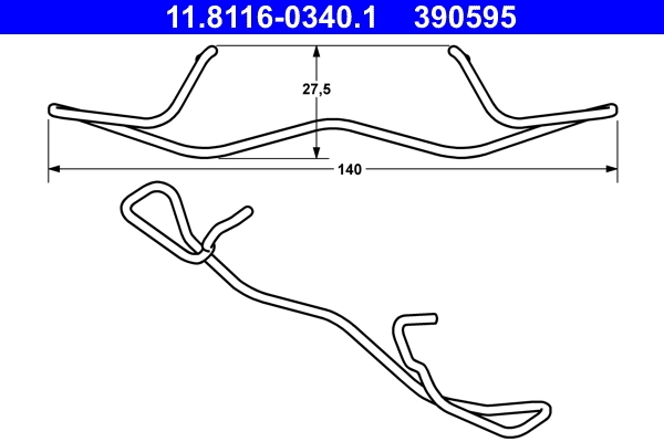 Spring, brake caliper