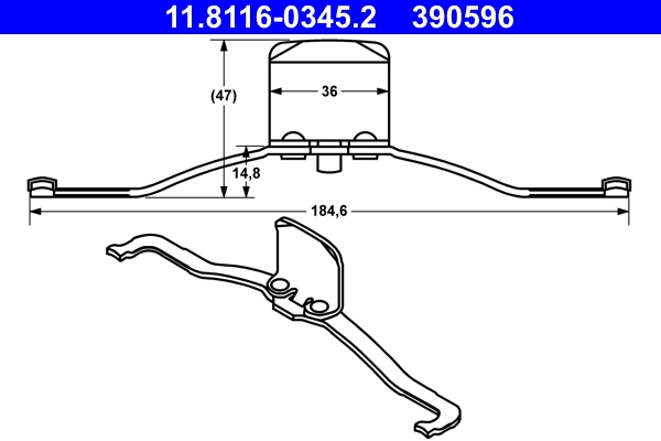 Spring, brake caliper
