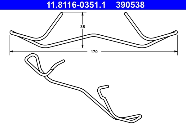 Spring, brake caliper