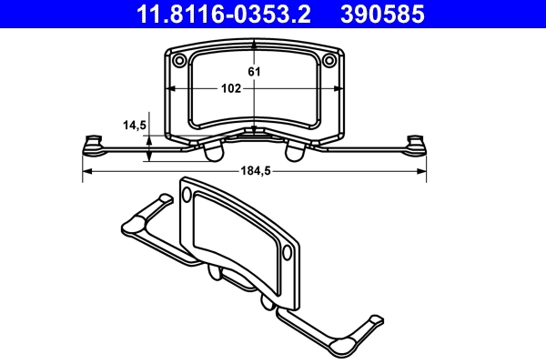 Spring, brake caliper