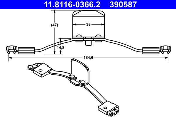 Spring, brake caliper