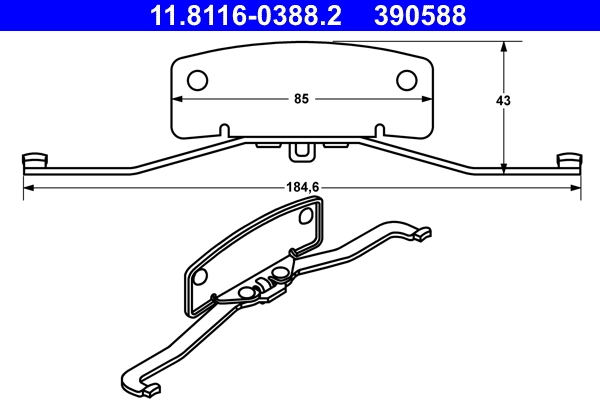 Spring, brake caliper
