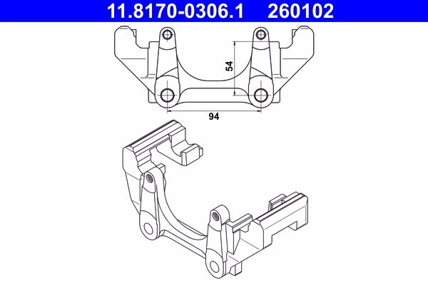 Bracket, brake caliper